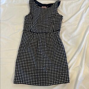 Juicy Couture Black and White Pleated Tiered Mini Dress